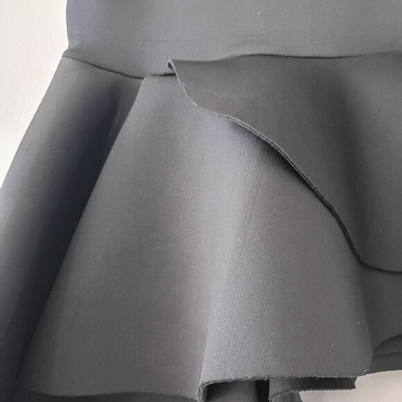 Asymmetrical Peplum Top Black Sleeveless Blouse – Size Small - Picture 4 of 7